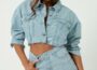 Wear Cropped Denim Jacket With Anything for Cool Look 18
